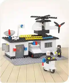 Babyhug Premium City Concept 260 Pcs Blocks with Base Plate Creative Construction Set and Interlocking Toy